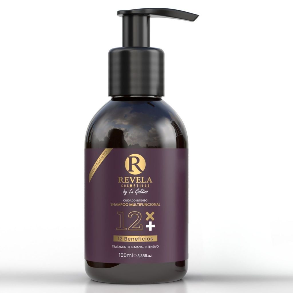 Shampoo de Tratamento 12x Mais – Crescimento, Força e Brilho (100ml)