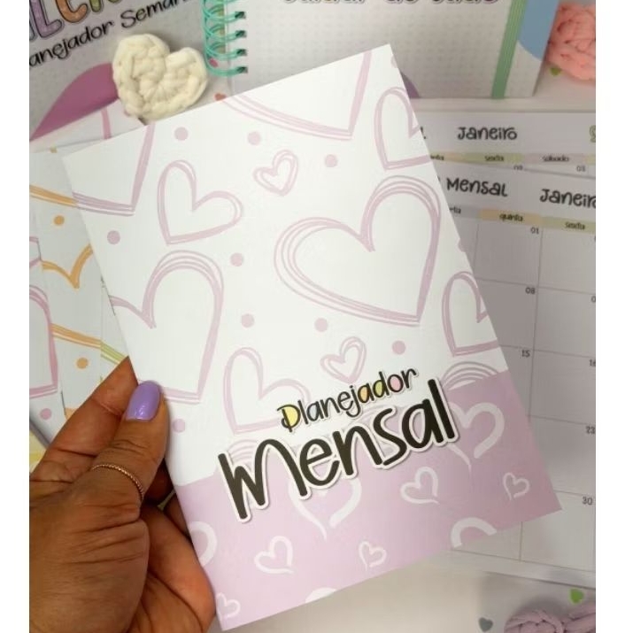 Planejador Mensal Planner Versão 2026 Disponível