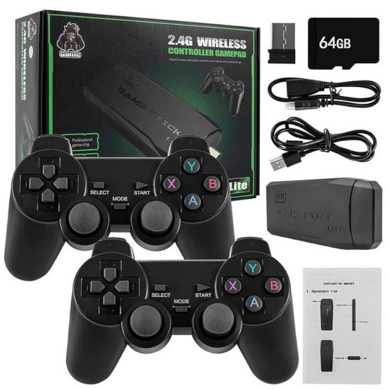 Vídeogame - Game Stick 20 Mil Jogos 2 controles
