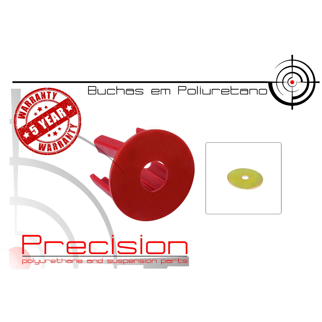 Refil Coxim Inferior Cambio Com Arruela de Apoio para Jetta - Tiguan - Passat Em Poliuretano com 5 anos de Garantia