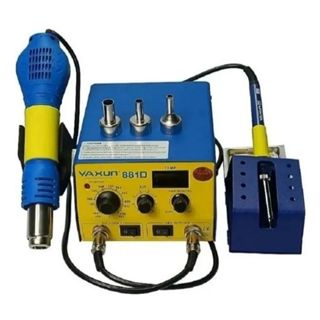 Estação Solda Retrabalho 2 Em 1 Ar Quente Ferro Yaxun 881d em Oferta na Shopee