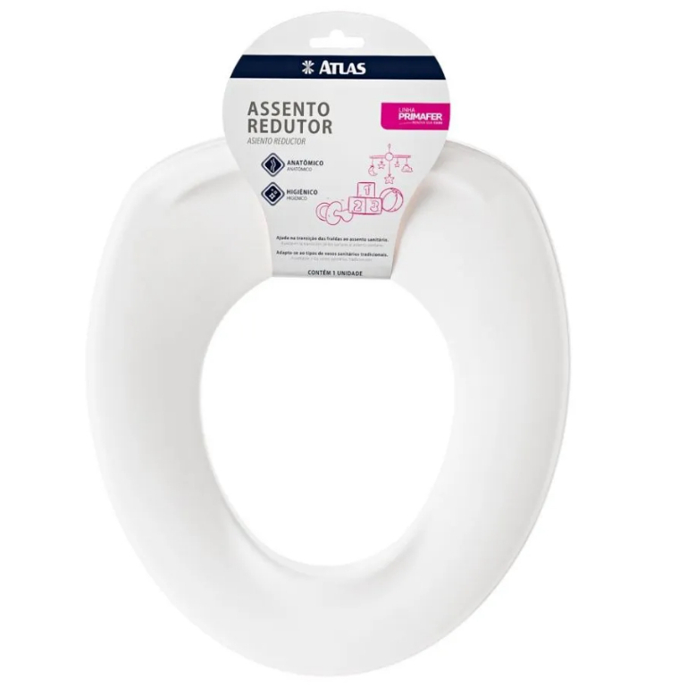 Assento Sanitário Almofadado Redutor Troninho Infantil Criança Design Confortável Primafer Atlas em Oferta na Shopee