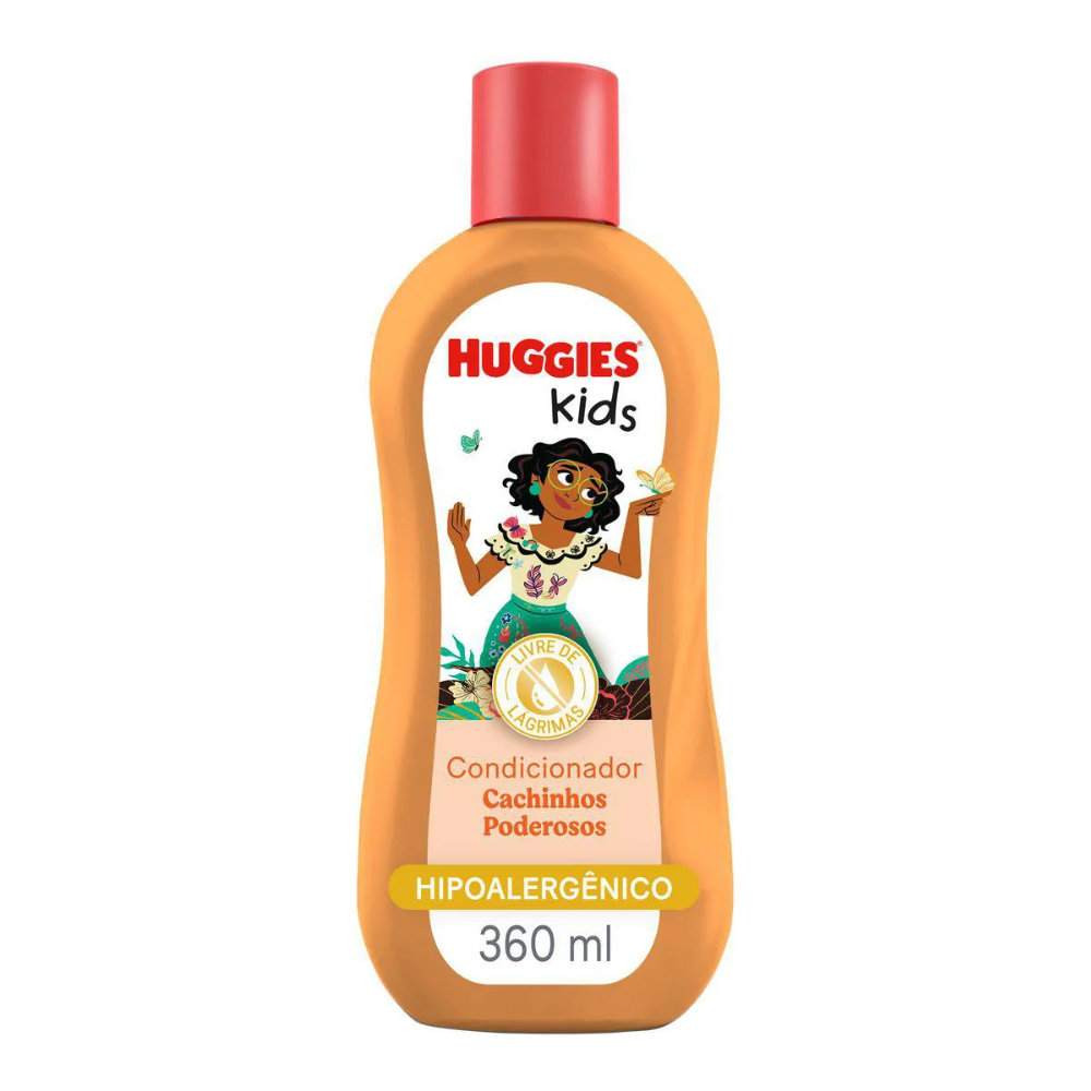 Condicionador Infantil Huggies Kids Cachinhos Poderosos 360ml | Hipoalergênico | Livre de Lágrimas em Oferta na Shopee