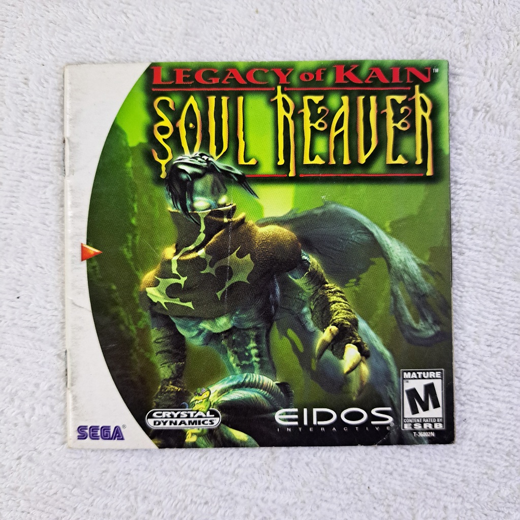 Manual Legacy of Kain Soul Reaver Original - Sega Dreamcast. Americano