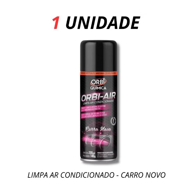 Limpa Ar Condicionado Automotivo Spray Higienização Orbi-air - Carro Novo 1 unidade em Oferta na Shopee