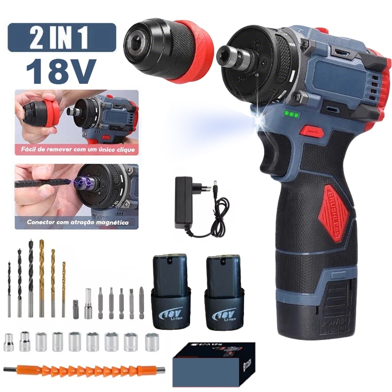 Parafusadeira 18v 2 Baterias: Onde Comprar | BuscaProdutos