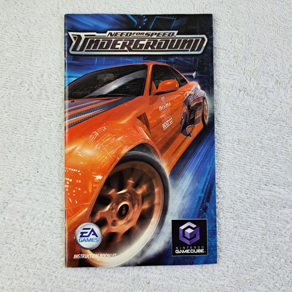 Manual Need For Speed Underground Original - Nintendo Gamecube