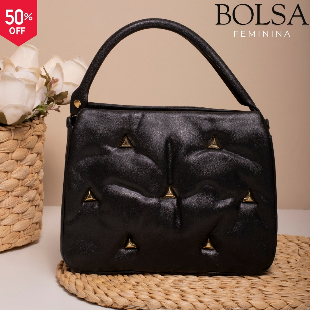 Bolsa Feminina Antonella De Ombro e de Mão  Lançamento Exclusivo Oferta Moderna Luxuosa Ideal Festas