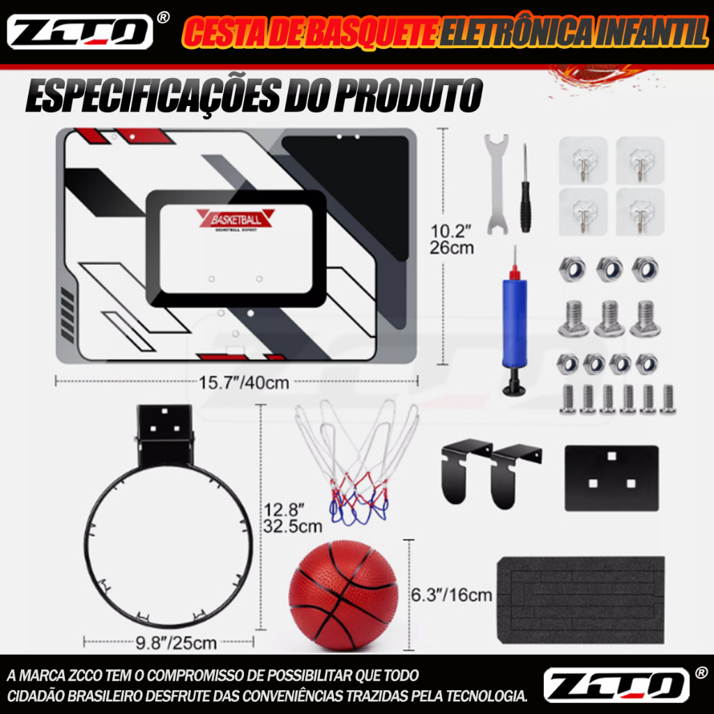 Kit Tabela Cesta De Basquete Acrilico Infantil +aro Basquete em Oferta na Shopee