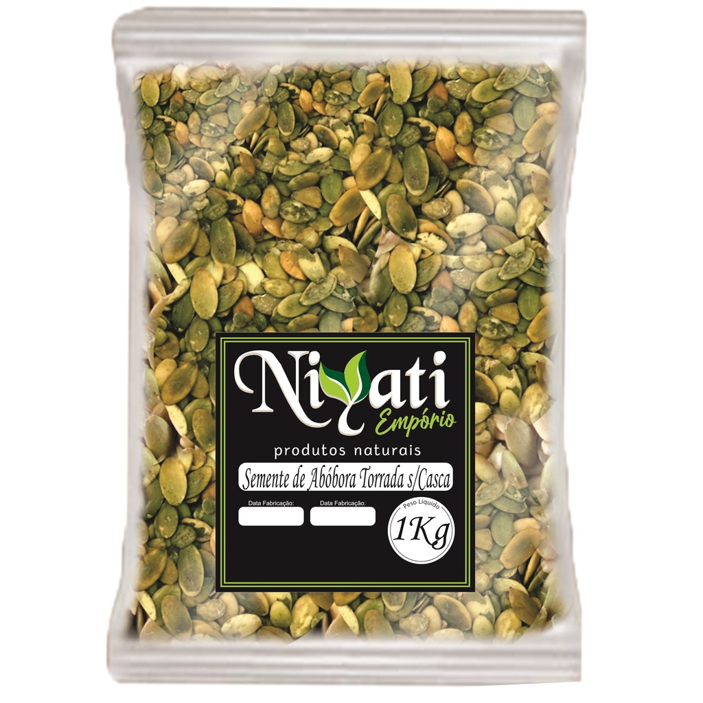 Semente de Abóbora Torrada 1kg Sem Sal e Sem Casca em Oferta na Shopee
