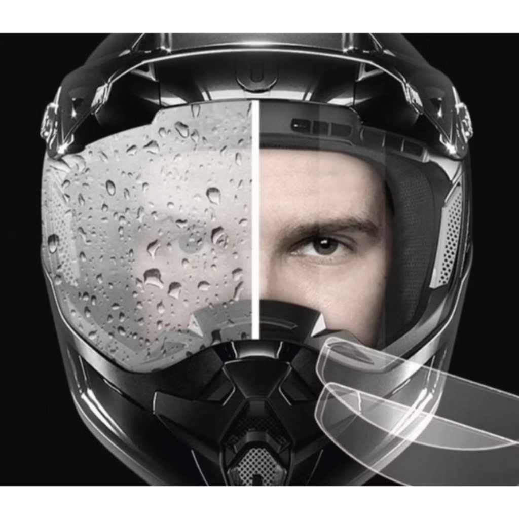 Película Capacete Moto Anti Embaçante e Anti Chuva