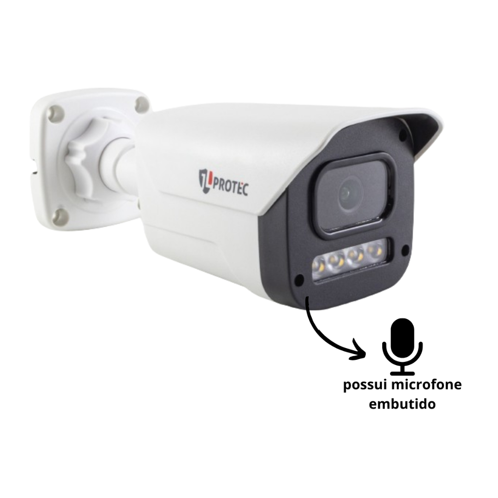 Câmera De Segurança Full Color 1080p 2mp Full HD Com Áudio em Oferta na Shopee