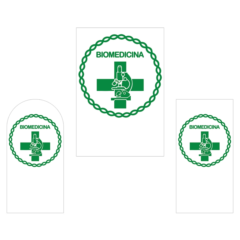 Painel De Festa Vertical - Biomedicina Logo 029