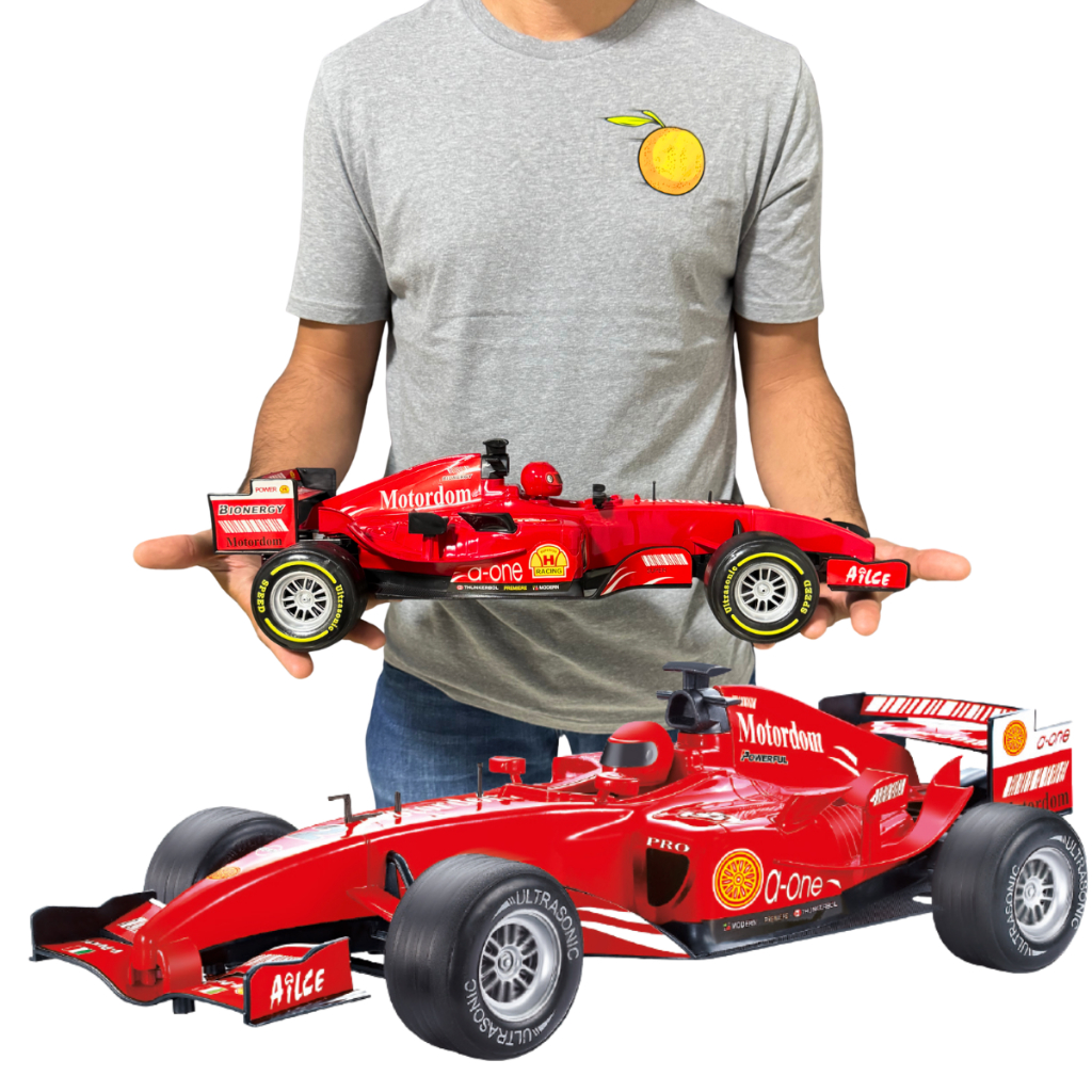 Carro Fricção F1 Super Racing 1:10 Ferrari Som Luz Gigante brinquedo