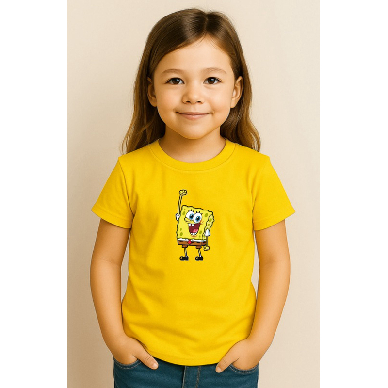 Camisetas Infantis Personagens Bob Esponja – Estampas Divertidas do Bob e Lula Molusco