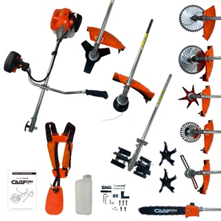 Roçadeira 52cc 2,5HP a Gasolina Multifuncional Profissional com Tubo Bipartido Carbon Fak em Oferta na Shopee