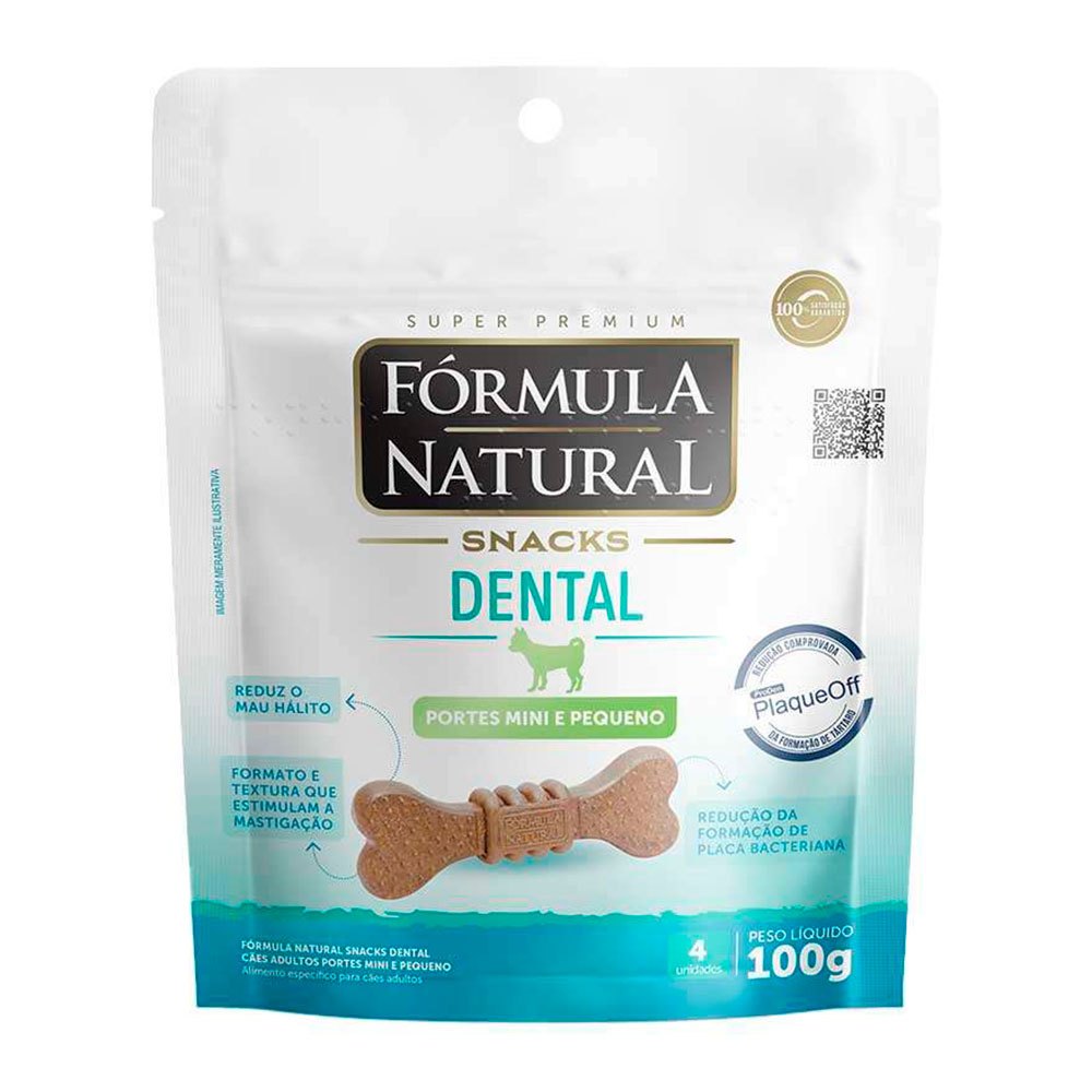 Biscoito Snack Fórmula Natural Dental Cães Porte Mini e Pequeno 100g em Oferta na Shopee