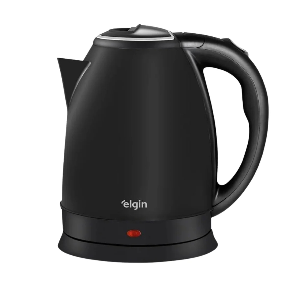 Chaleira Elétrica Elgin Inox Preta - 2 LITROS - 110V OU 220v em Oferta na Shopee
