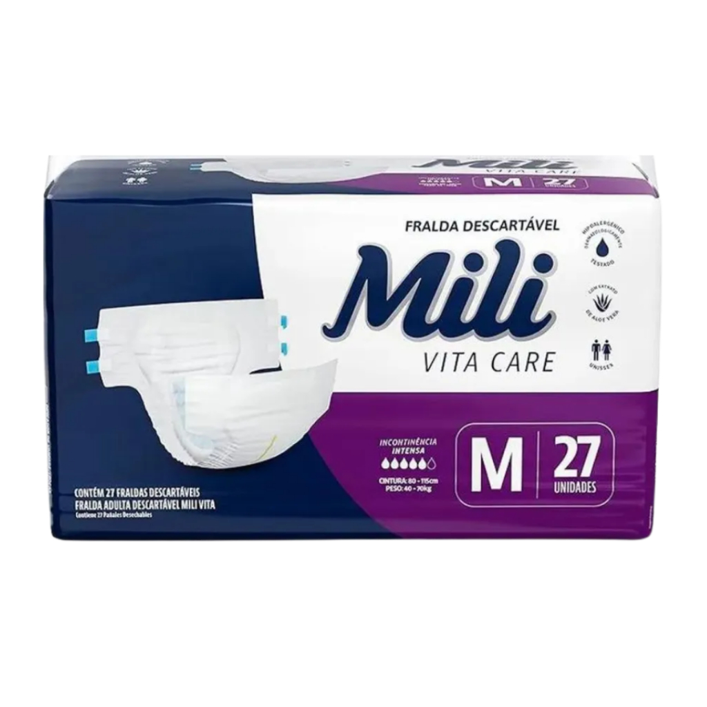 promoção de fralda adulto  Geriátrica Vita Care Premium   Mili -Alta Absorção e Ajuste Perfeito