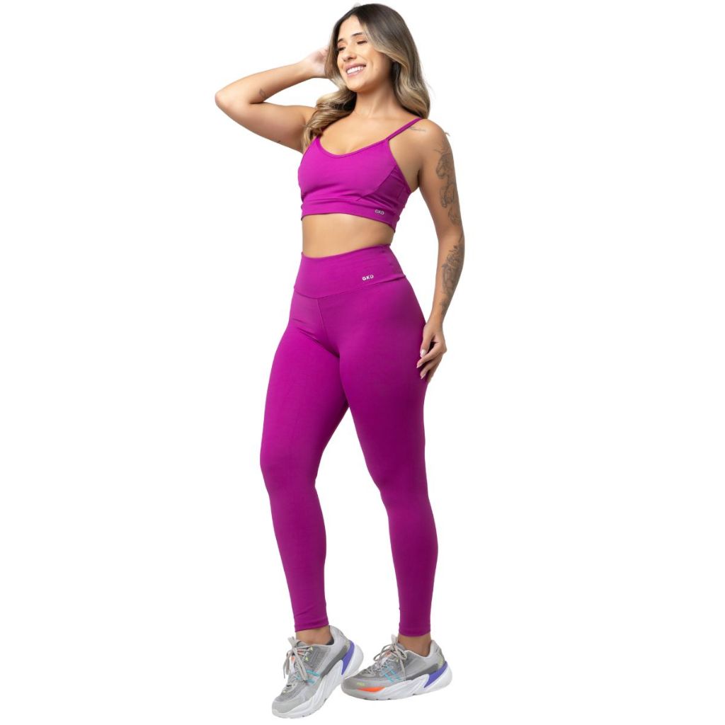 Conjunto Gkd Zero Transparência Legging Cós Alto Top Duplo- SEGUNDA ESCOLHA - PEQUENOS DEFEITOS em Oferta na Shopee