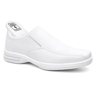 Sapato Social Masculino Ultra Conforto Branco Enfermagem Calce Fácil em Oferta na Shopee