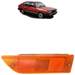 Pisca Seta Dianteira Passat Pointer 1985 1986 1987 1988 Âmbar Lente Estriada Acrilico