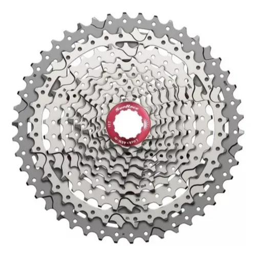 Cassete K7 SunRace Mx3 10v 11-46t Prata Mtb - Padrão Shimano Hg