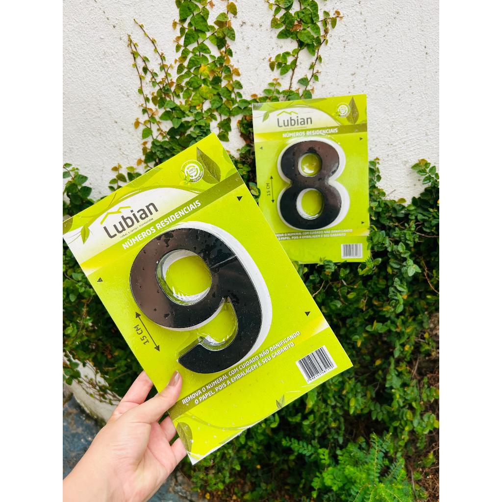 KIT 3 Números Preto Residencial 3d Caixa Alta Em Abs Injetado 15cm em Oferta na Shopee