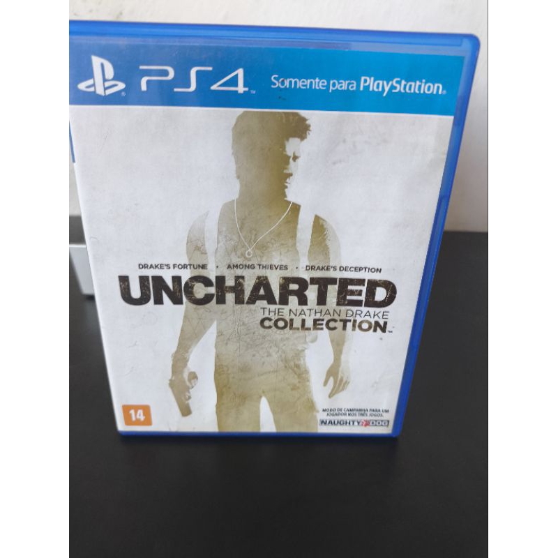 Jogo para ps4 Uncharted Colletion usado mídia física