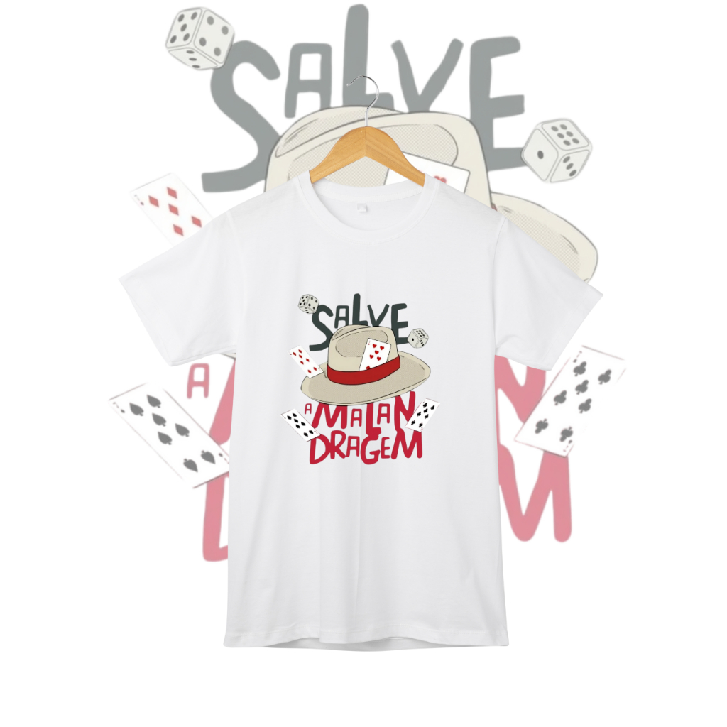 T-Shirt Camiseta Salve a Malandragem Sr Zé Malandro Umbanda Quimbanda Candomblé Unissex Feminino Masculino