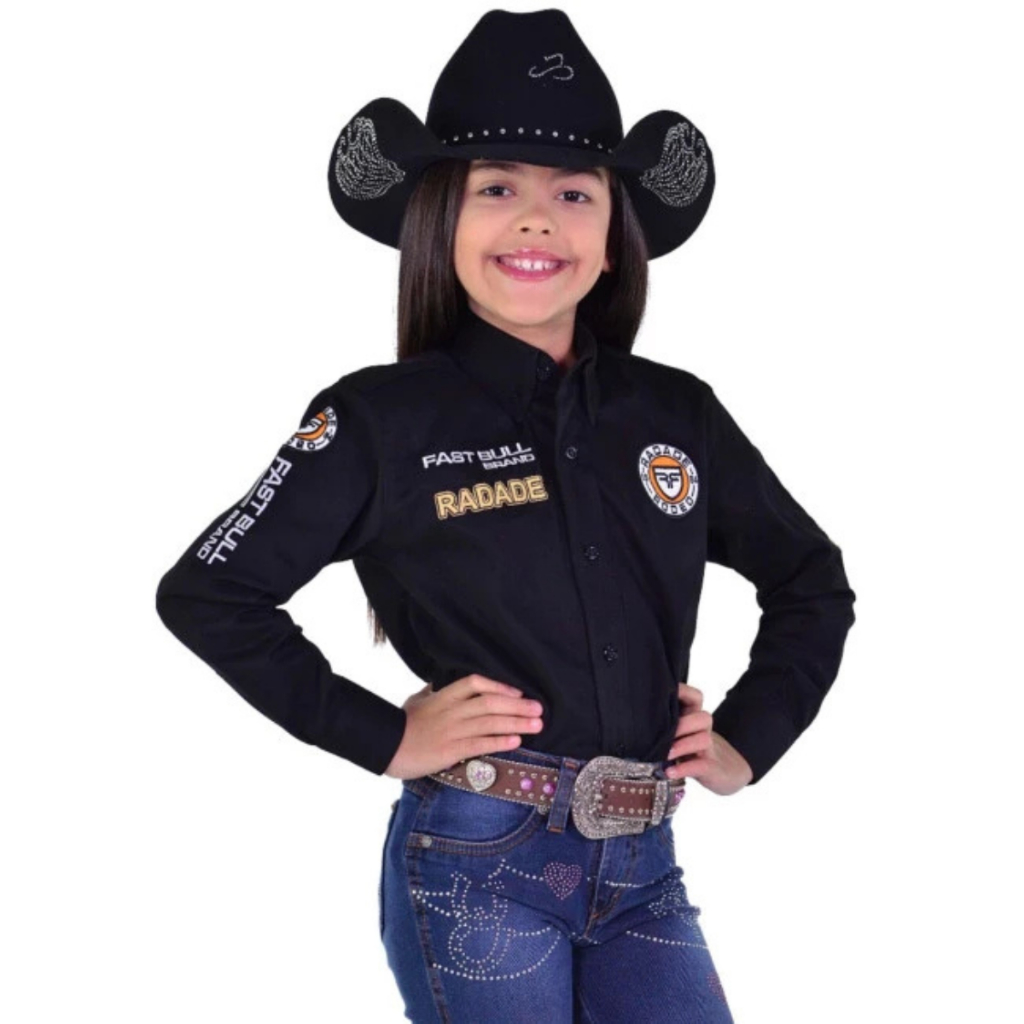 Camisa Radade Unissex Infantil Country promoção top Menino e Menina em Oferta na Shopee