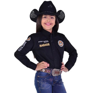 Camisa Radade Unissex Infantil Country promoção top Menino e Menina em Oferta na Shopee