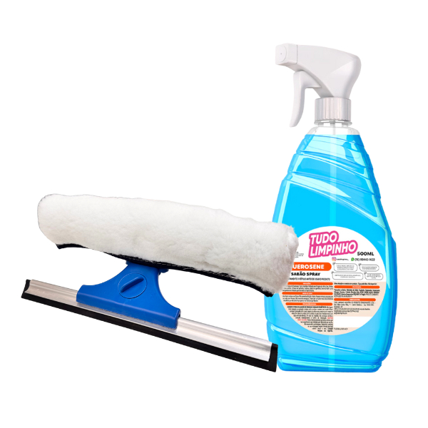 KIT RODO COMBINADO E SPRAY DE QUEROSENE TUDO LIMPINHO 500ml