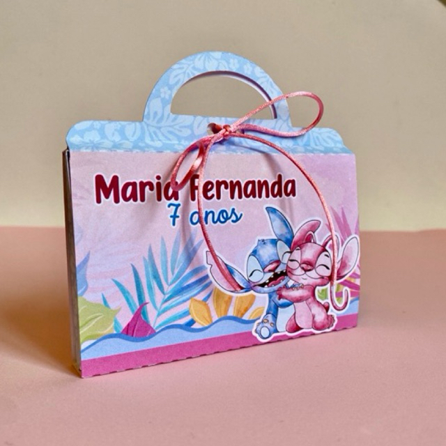 Caixinha porta Kitkat Stitch e Angel - lembrancinha - caixinhas personalizadas - lembrança - pegue e monte