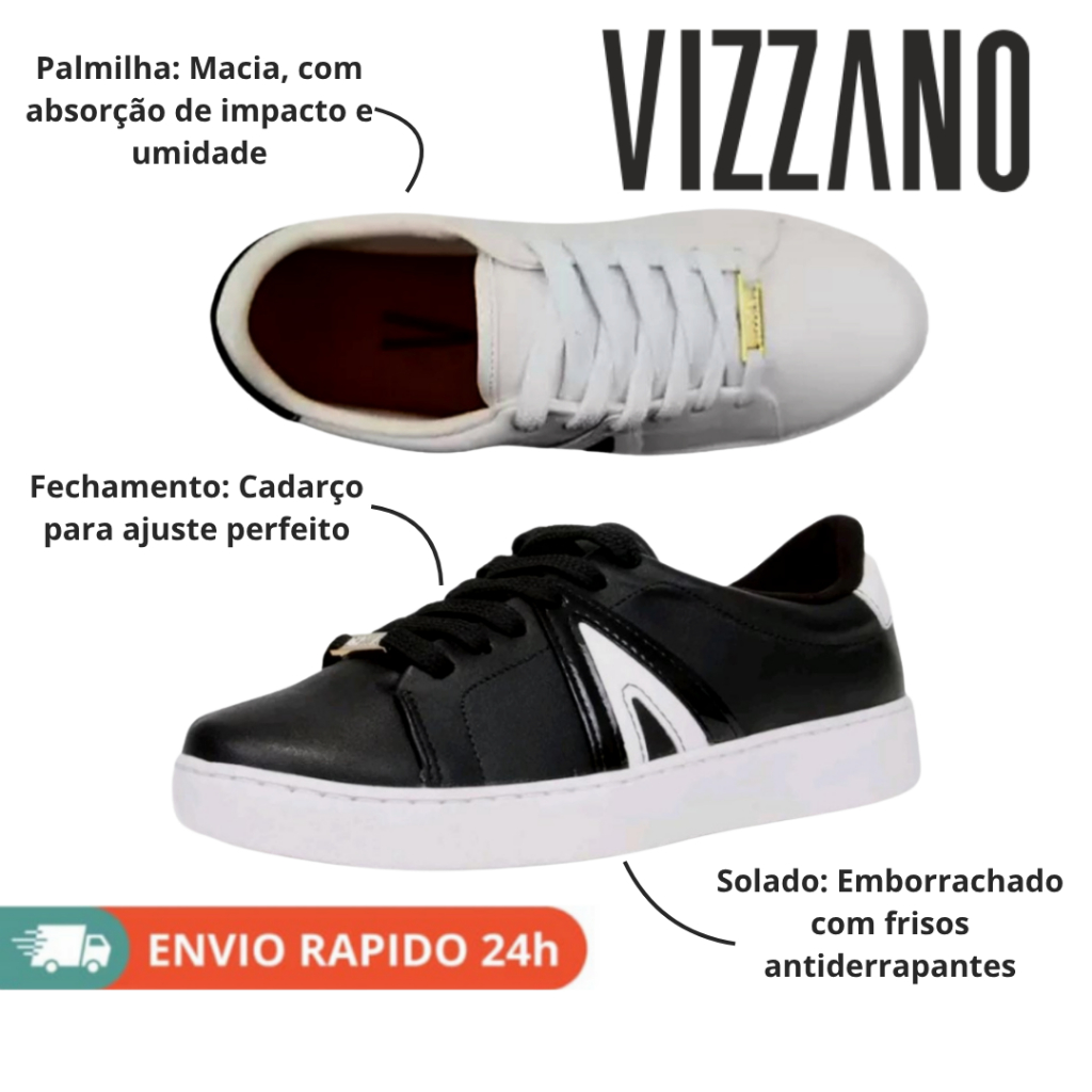 Tênis Feminino Vizzano Casual Confortável em Camurça e Napa com Solado Antiderrapante Ref 1214.1032
