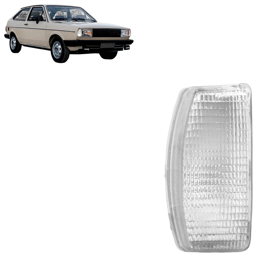 Pisca Seta Dianteira Gol 1982 1983 1984 1985 1986 Cristal Lente Estriada Acrilico em Oferta na Shopee