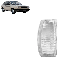 Pisca Seta Dianteira Gol 1982 1983 1984 1985 1986 Cristal Lente Estriada Acrilico
