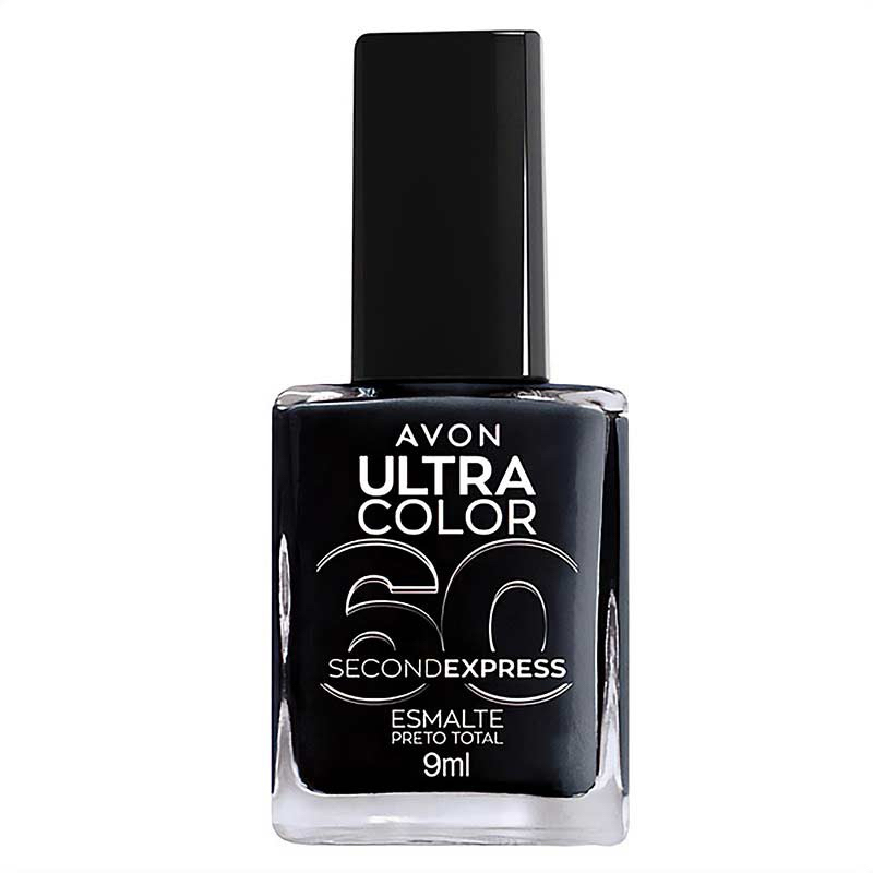 Esmalte Avon Ultra Color 60 Second Express COR PRETO .