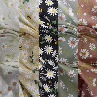 Tecido Tricoline 100% Algodão; 1,50mt Largura,  Estampas Margaridas | Artesanato | Patchwork em Oferta na Shopee