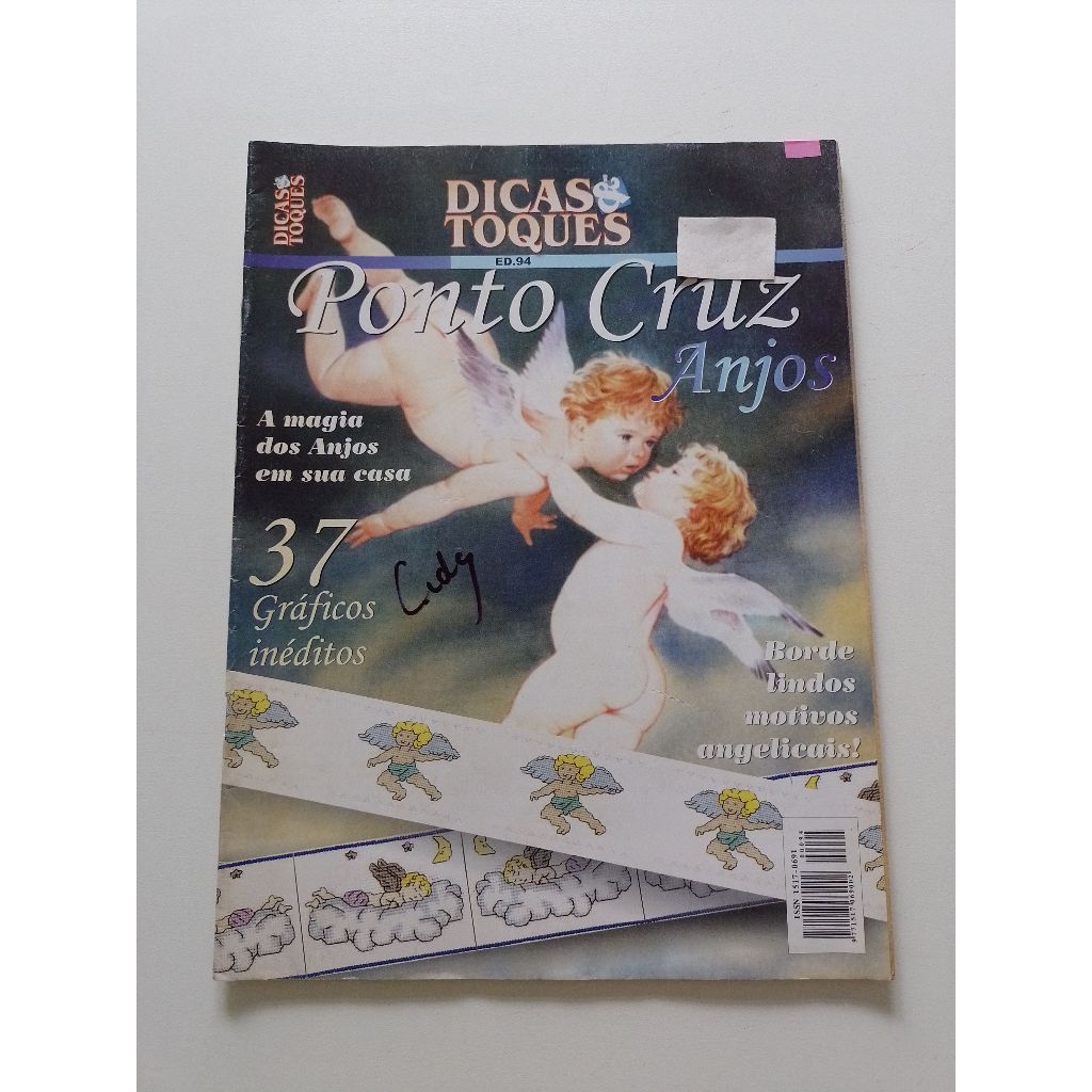 Revista Dicas & Toques Ponto Cruz Anjos 37 Gráficos Ac944 (Usado)