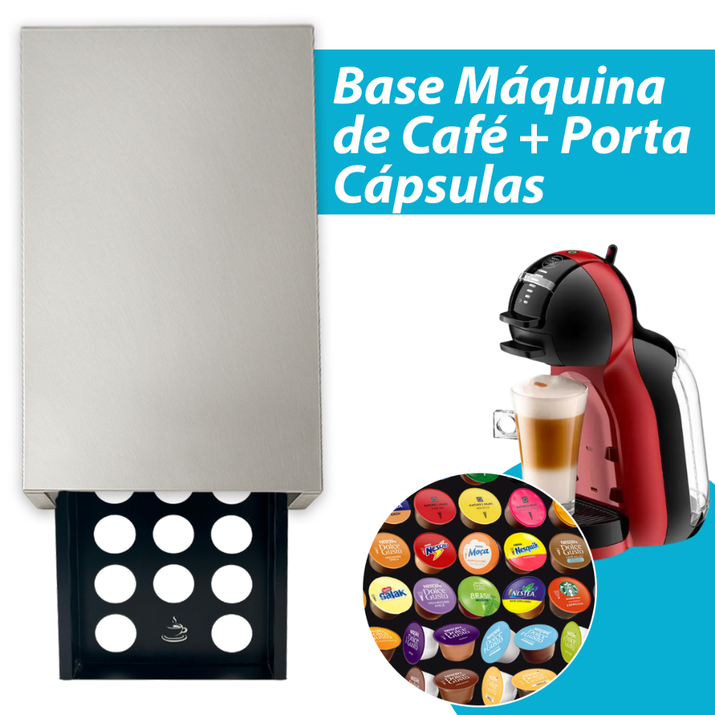 Suporte Porta  Compatível Cápsulas Café Dolce Gusto e Vertuo