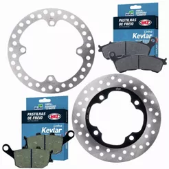 Kit Discos de Freio para Xre 300 Com Abs 2009-2018 + Pastilhas Vaz