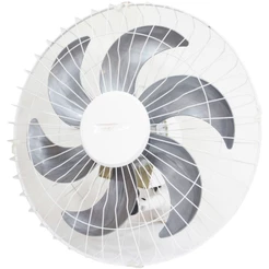 Ventilador Parede 50cm 200W Industrial Turbo Turbão 6 Pás 110V 220V Bivolt Vitalex Branco