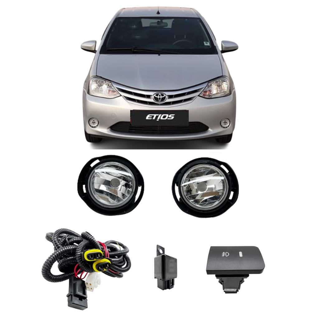 Kit Farol De Milha Neblina Toyota Etios 2012 2013 2014 2015 2016 2017 2018 2019 2020 em Oferta na Shopee