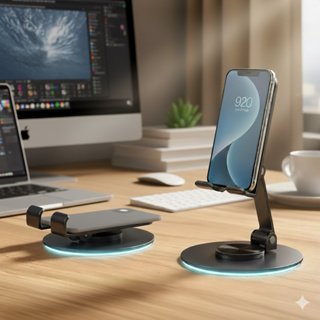 Suporte de Mesa Para Celular Tablet Metal Dobrável 360º Universal Ajustável Ideal  Live Vídeo Chamada Estudo Trabalho em Oferta na Shopee