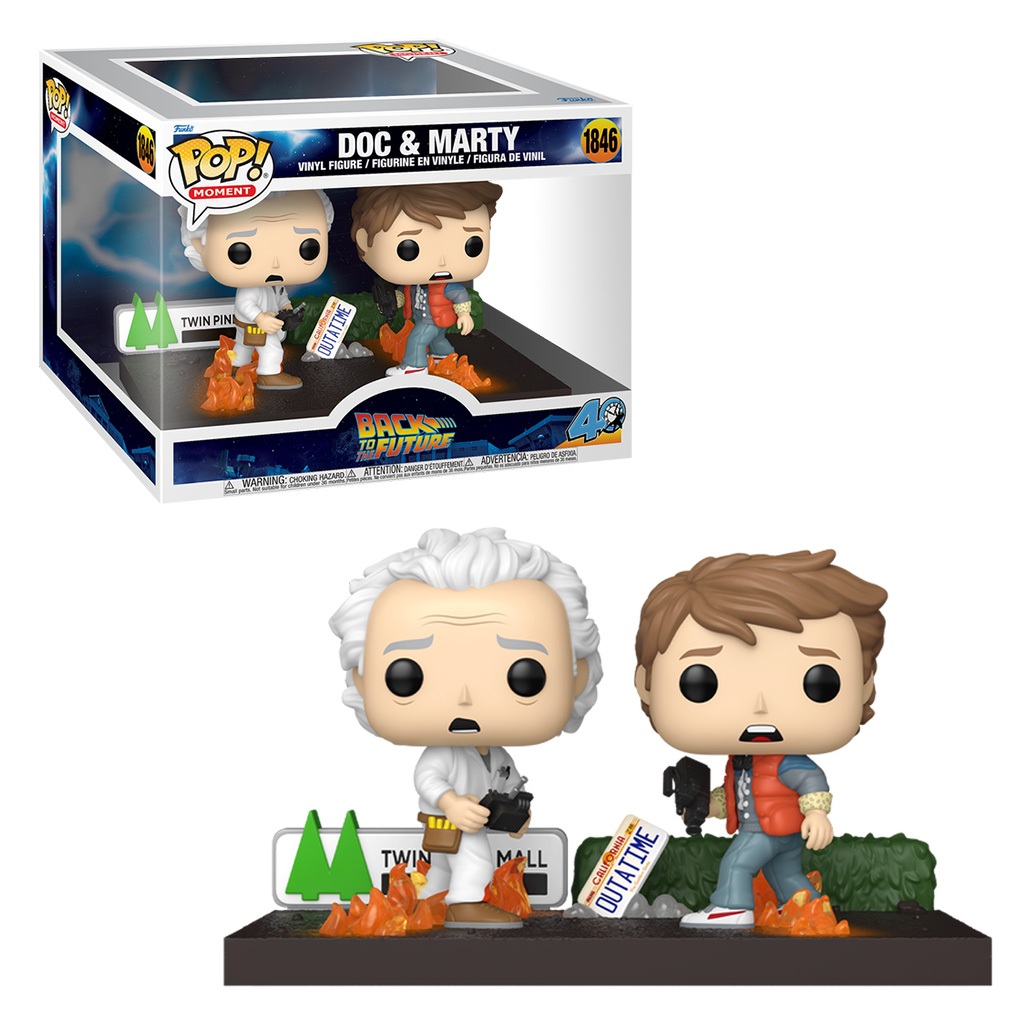 FUNKO POP BTF .MOMENT DOC & MARTY 1846 NOVO ORIGINAL