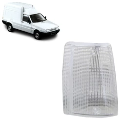 Lente Pisca Seta Lanterna Dianteira Fiorino 1984 1985 1986 1987 1988 1989 1990 Cristal Lente Estriada Acrilico