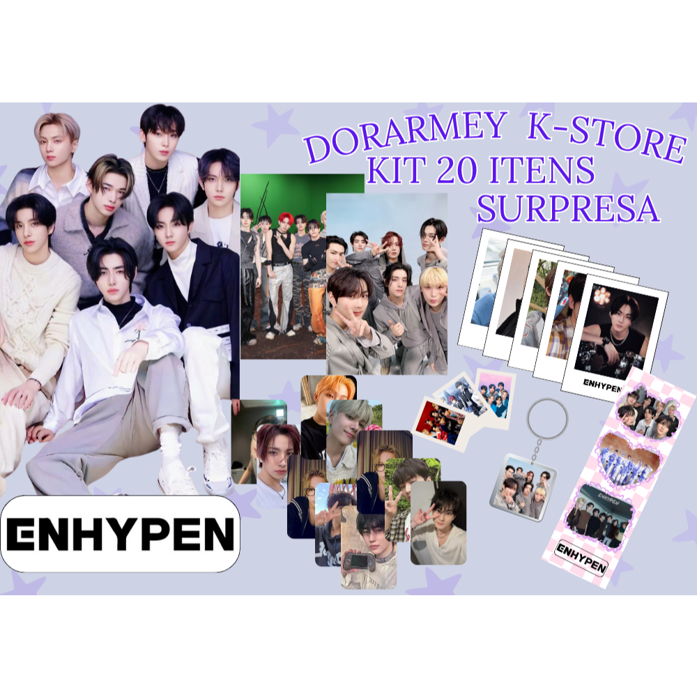 KIT FÃ ENHYPEN 20 ITENS SURPRESA em Oferta na Shopee