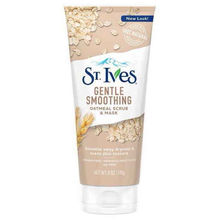 Esfoliante Facial St. Ives Aveia – 2 em 1 Máscara + Esfoliante Suave 170ml em Oferta na Shopee