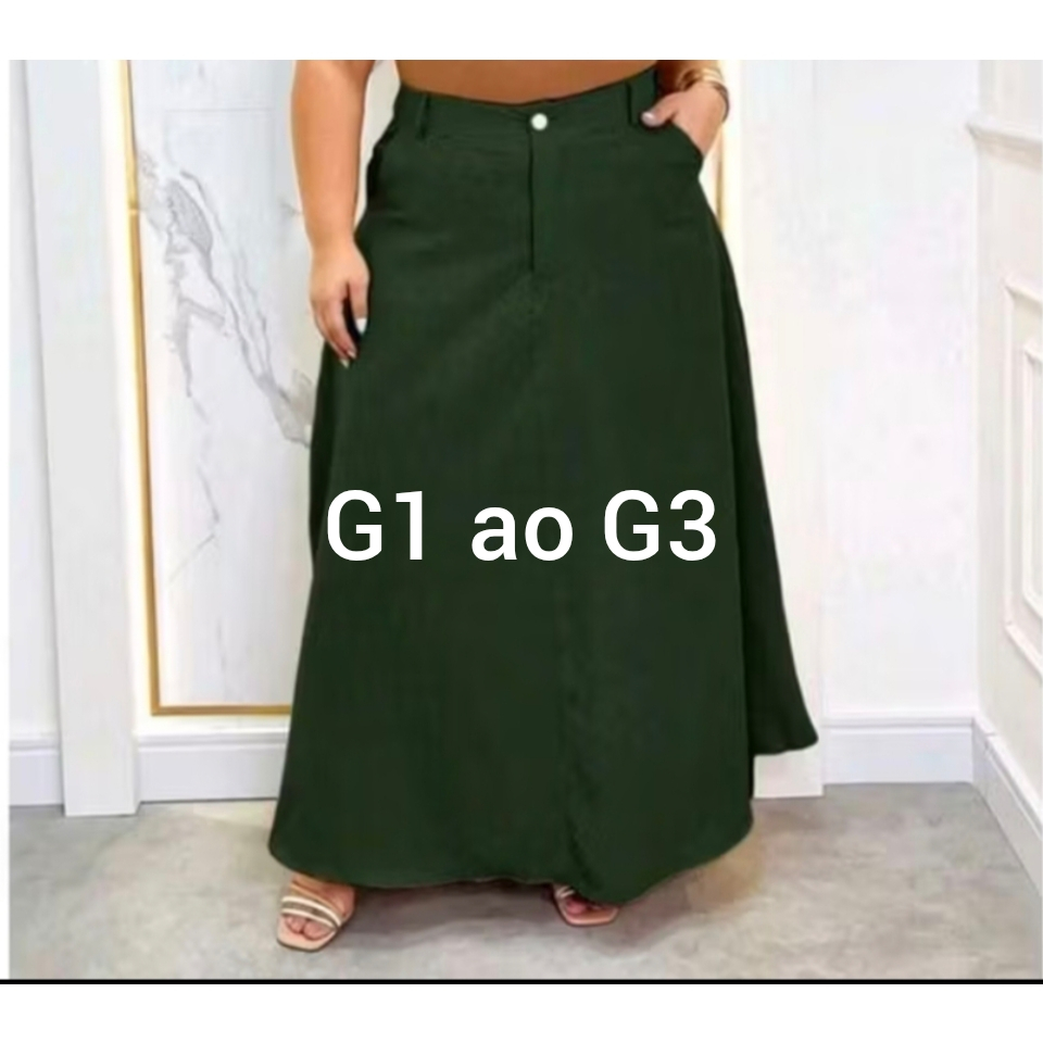 SAIA LONGA RODADA FEMININA ALFAITARIA
